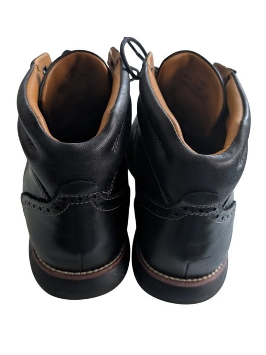 Johnston Murphy Mens 9.5 Black Leather Chukka Boots Cap Toe 20-4921 Memory Foam main image 5